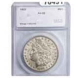 1903 Morgan Silver Dollar SEGS AU55