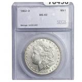 1902-O Morgan Silver Dollar SEGS MS63