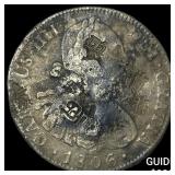 1806 Colonial Spain Silver 8 Reales Punchmarked NE