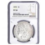 1895 Morgan Silver Dollar NGC PF50