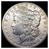 1887 Morgan Silver Dollar ABOUT UNCIRCULATED