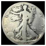 1921-S Silver Walking Liberty Half Dollar NICELY C