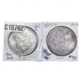 [2 Coins] 1886-1895 Morgan Silver Dollar