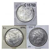 [3 Coins] 1890 Morgan Silver Dollar
