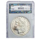 1886 Morgan Silver Dollar NCGS MS65