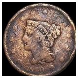 1840 Braided Hair Large Cent NICELY CIRCULATED