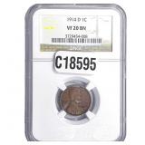 1914-D Wheat Cent NGC VF20 BN