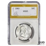 1963 Franklin Half Dollar PGA MS65
