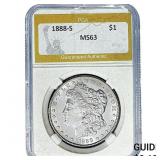 1888-S Morgan Silver Dollar PGA MS63