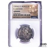 1783-Mo Colonial Spain Shipwreck El Cazador Silver