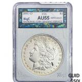 1891-O Morgan Silver Dollar NCGS AU55
