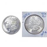 [2 Coins] 1887-1888 Morgan Silver Dollar