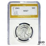 1941 Walking Liberty Half Dollar PGA MS67