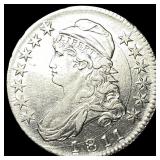 1811 Capped Bust Half Dollar CLOSELY UNCIRCULATED