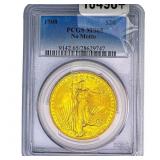 1908 $20 Gold Double Eagle PCGS MS65 No Motto
