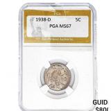 1938-D Buffalo Nickel PGA MS67