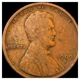 1909-S Lincoln Wheat Cent CHOICE AU