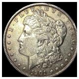1901 Silver Morgan Dollar NEARLY UNCIRCULATED