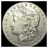 1895-O Silver Morgan Dollar ABOUT UNCIRCULATED