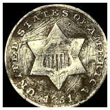 1851 Silver Three-Cent Piece HIGH GRADE