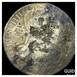Colonial Spain Silver 8 Reales Punchmarked NEARLY