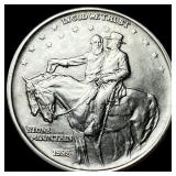 1925 Silver Half Dollar Stone Mountain CLOSELY UNC