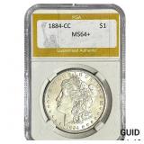 1884-CC Morgan Silver Dollar PGA MS64+