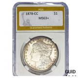 1878-CC Morgan Silver Dollar PGA MS63+