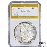 1878-CC Morgan Silver Dollar PGA MS64