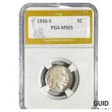 1936-S Buffalo Nickel PGA MS65