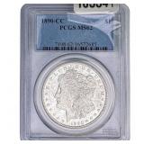 1890-CC Morgan Silver Dollar PCGS MS62