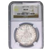 1877-S Silver Trade Dollar NGC MS60