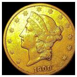 1900-S Gold $20 Liberty Head Double Eagle CLOSELY