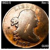 1802/0 Rev 02 Draped Bust Half Cent