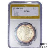 1882-CC Morgan Silver Dollar PGA MS66