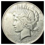 1927 Peace Silver Dollar ABOUT UNCIRCULATED