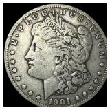 1901 Silver Morgan Dollar CLOSELY UNCIRCULATED