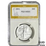 1941 Walking Liberty Half Dollar PGA MS65