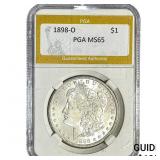 1898-O Morgan Silver Dollar PGA MS65
