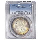 1890 Morgan Silver Dollar PCGS MS64+