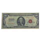 1966 $100 Red Seal U.S. Note