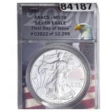 2020 Silver Eagle ANACS MS80