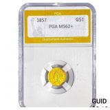 1857 Rare Gold Dollar PGA MS62+