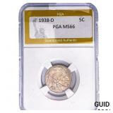 1938-D Buffalo Nickel PGA MS66