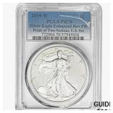 2019-W $1 ASE 1 OZ PCGS PR70 REV PR