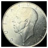 1938 Sweden Silver 2 Kroner UNCIRCULATED