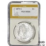 1879-S Morgan Silver Dollar PGA MS66