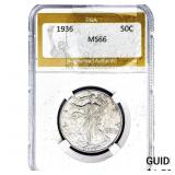 1936 Walking Liberty Half Dollar PGA MS66