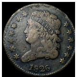 1826 Classic Head Half Cent LIGHTLY CIRCULATED