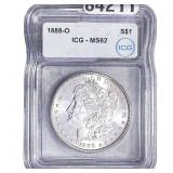 1888-O Morgan Silver Dollar ICG MS62